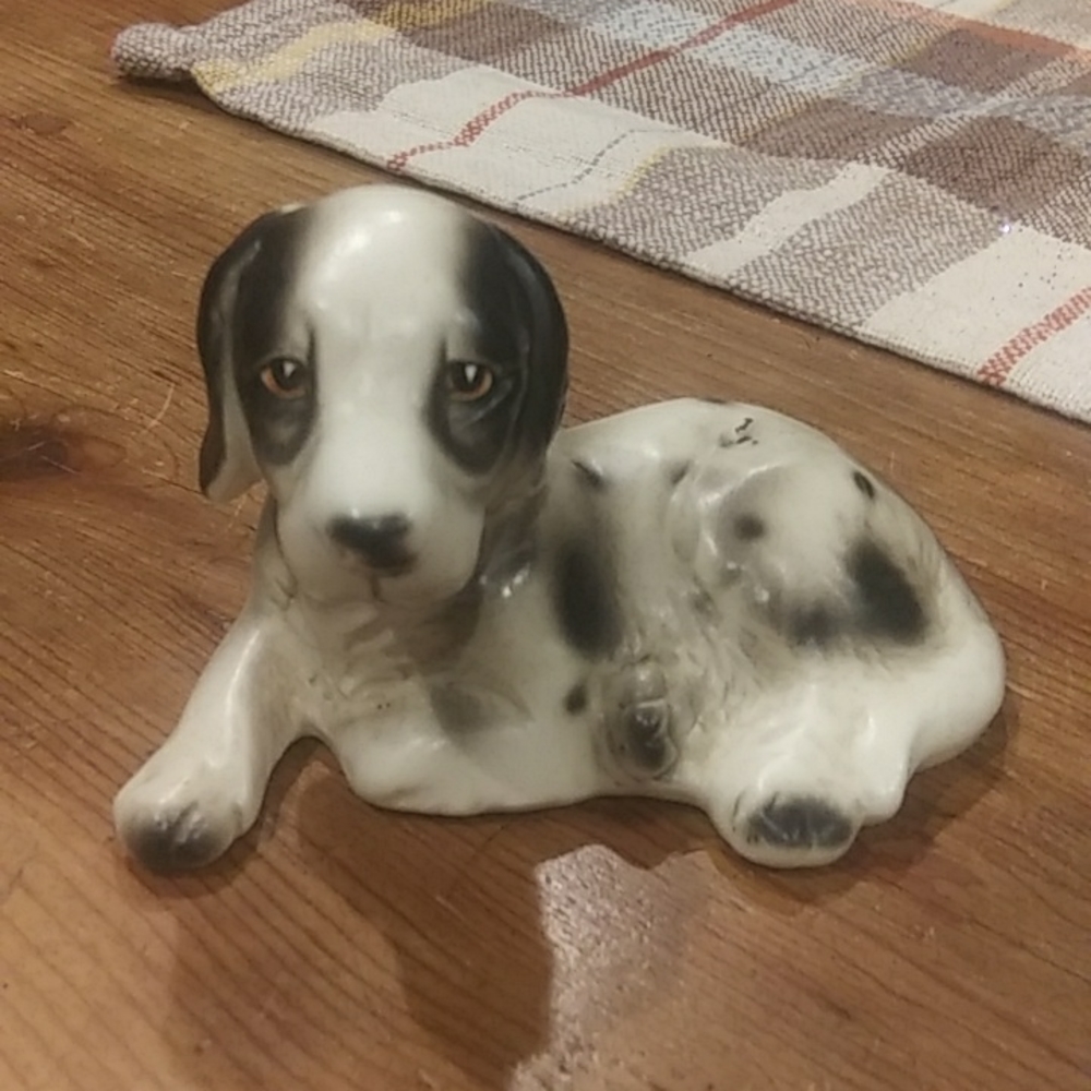 Vintage Black and White Puppy
